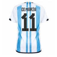 Camisa de Futebol Argentina Angel Di Maria #11 Equipamento Principal Mundo 2022 Manga Curta